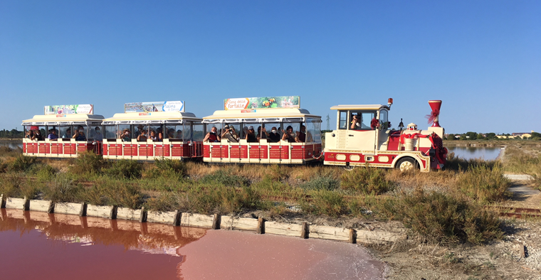 In trenino alla Salina di Cervia