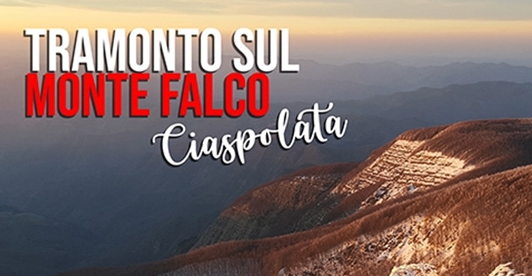 TRAMONTO SUL MONTE FALCO (Ciaspolata)