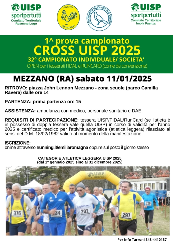 1° prova campionato Cross UISP 2025