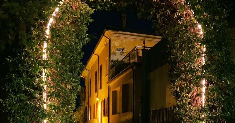 Lume di candela a Villa Carducci