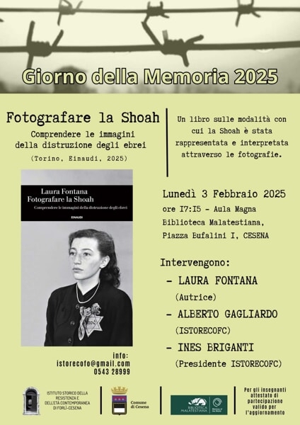 Fotografare la Shoah. Comprendere le immagini della distruzione degli ebrei” all’aula magna della Biblioteca Malatestiana