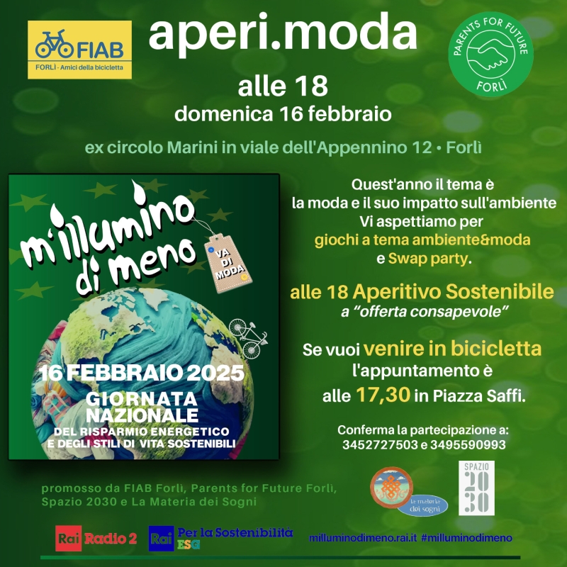 Mi illumino di meno - l'aperimoda