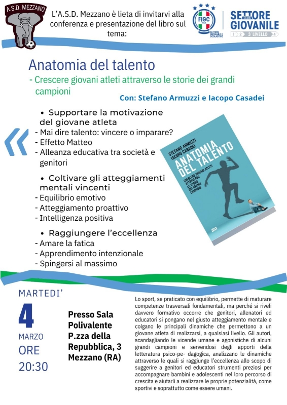 Presentazione libro Anatomia del talento