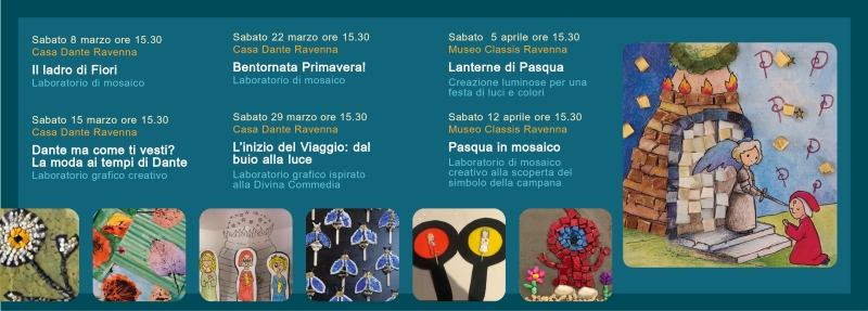 RavennAntica for kids, i laboratori per i più piccoli alla scoperta di Dante e dei mosaici