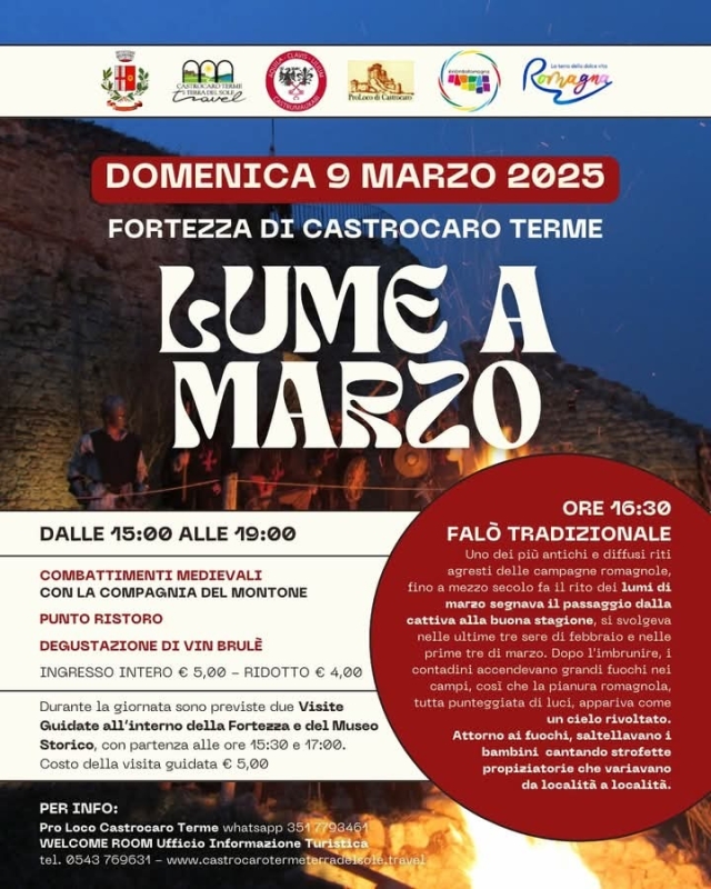 Rievocazione storica del Lume a Marzo a Castrocaro terme