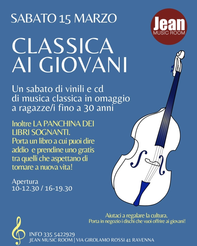 Scambio di cd, vinili e libri al Jean Music Room