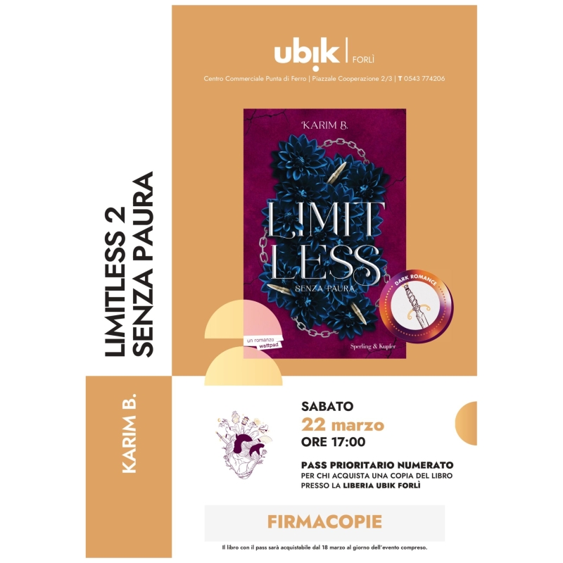 Karim B. alla libreria Ubik a Forlì