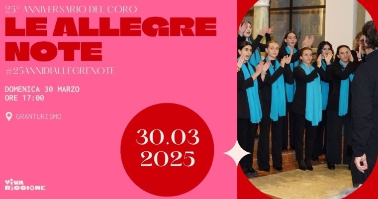 Le Allegre Note celebrano 25 anni di musica e successi alla Sala Granturismo
