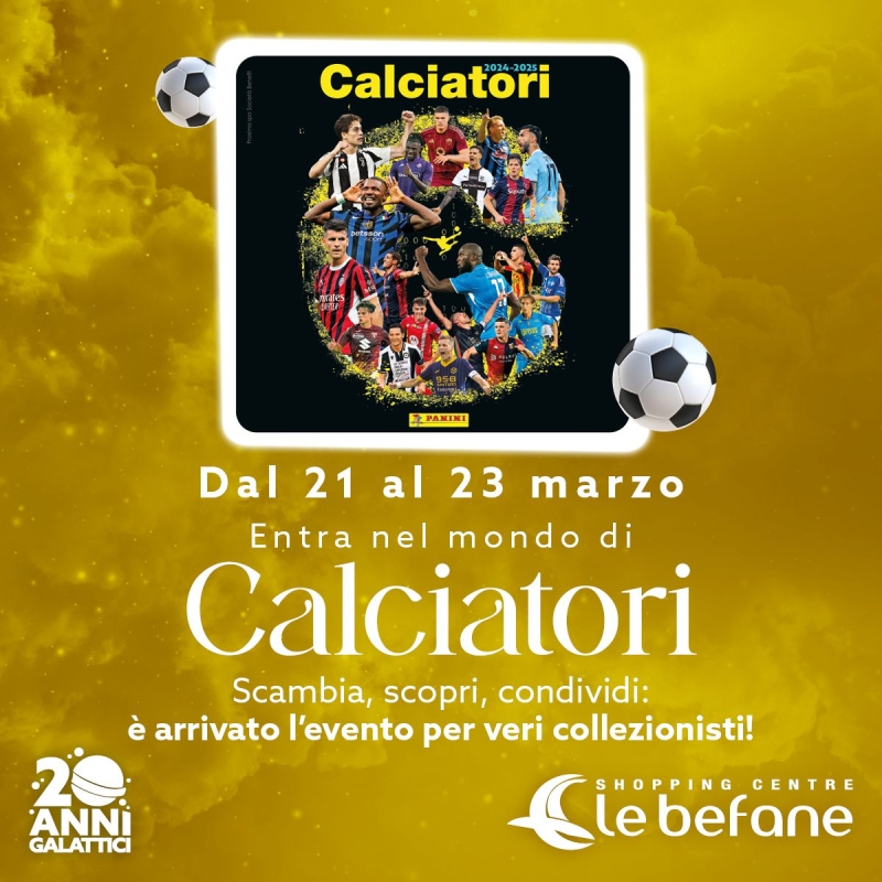 Il Panini Tour fa tappa al centro commerciale Le Befane