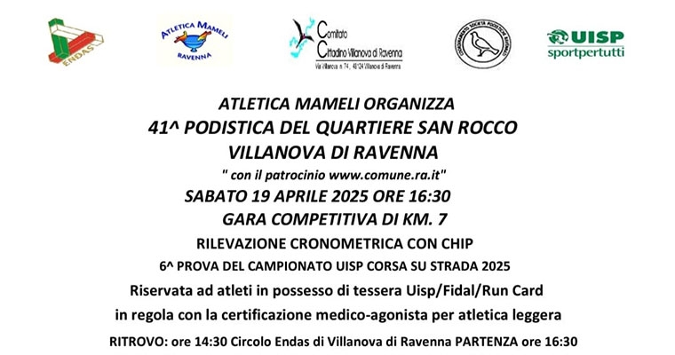 41° Podistica del Quartiere San Rocco Villanova di Ravenna