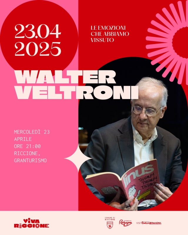 Walter Veltroni nella primavera di Riccione