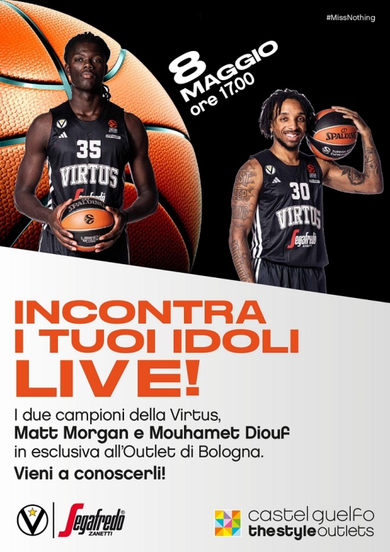 Matt Morgan e Mouhamet Diouf a Castel Guelfo The Style Outlets