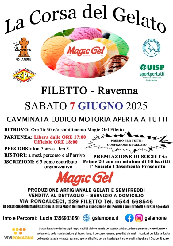 La corsa del gelato a Filetto