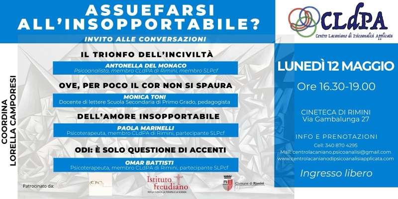 Assuefarsi all'insopportaile?