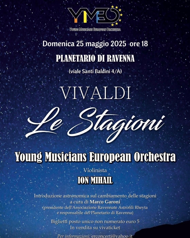 Le quattro stagioni di Vivaldi al planetario
