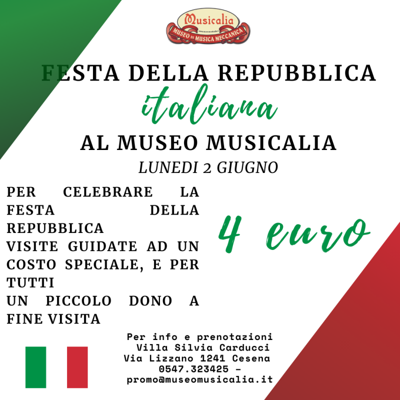 Visite al Museo Musicalia per la Festa della Repubblica