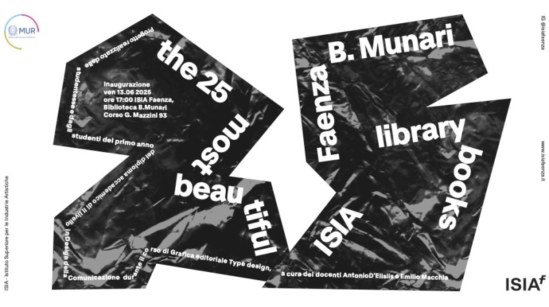 The 25 most beautiful ISIA Faenza B. Munari library books