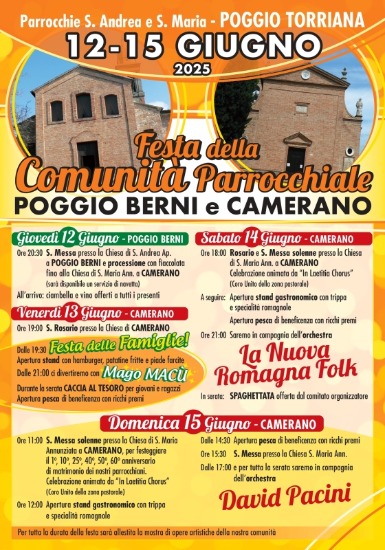 Festa della Comunità Parrocchiale di Poggio Berni e Camerano