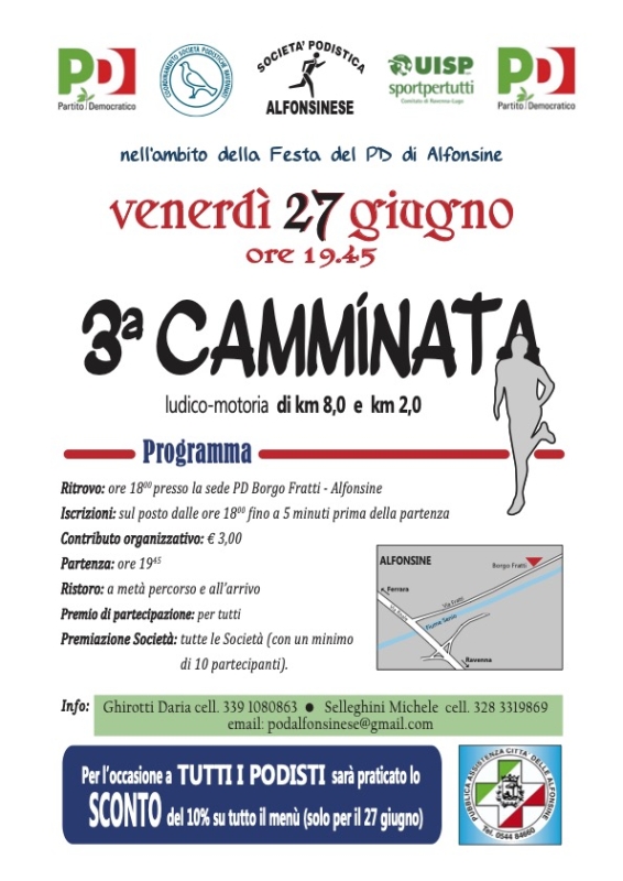 Camminata alla Festa del PD