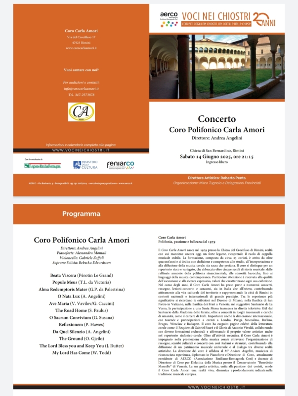CONCERTO DELLA RASSEGNA VOCI NEI CHIOSTRI