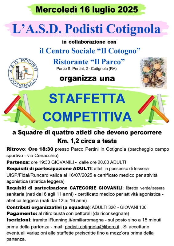 STAFFETTA CAMPETITIVA