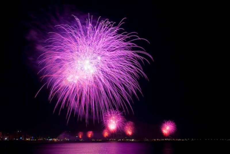 Grande spettacolo di fuochi d'artificio