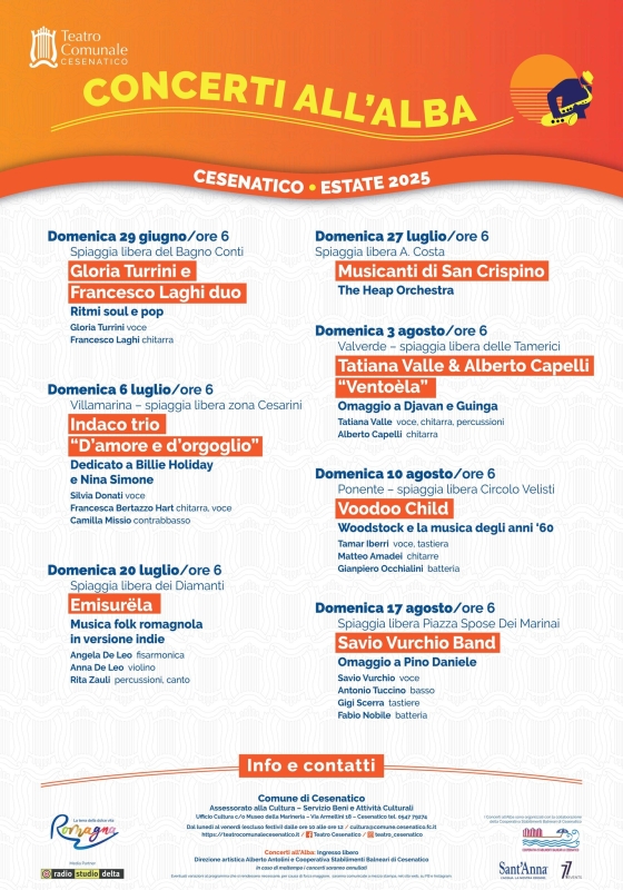 CONCERTI ALL'ALBA A CESENATICO