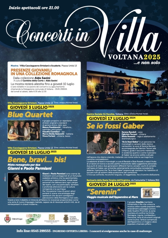 Concerti in villa e non solo