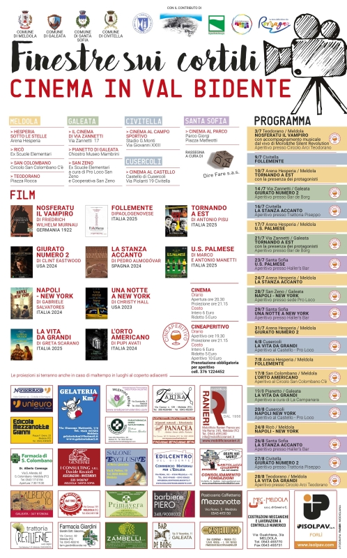 Finestre sui cortili Cinema in vallata