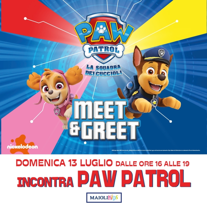 I Paw Patrol a Le Maioliche