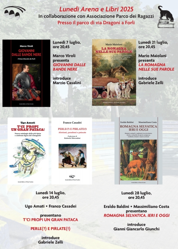 Lunedì Arena e Libri: LA ROMAGNA NELLE SUE PAROLE