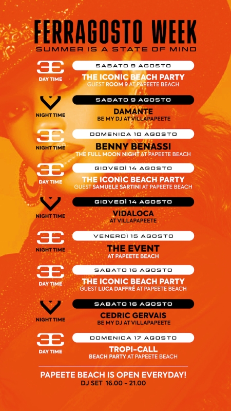 Ferragosto Week al Papeete Beach