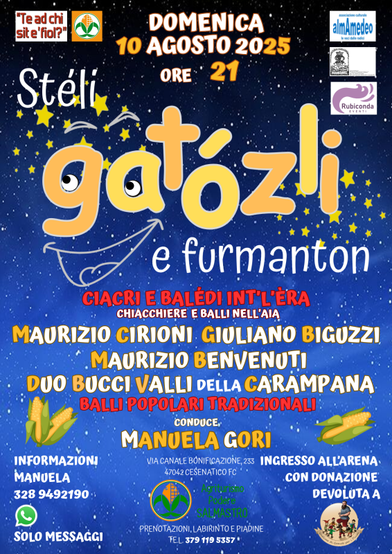 Stéli gatózli e furmanton - Ciacri e balédi int'l'éra