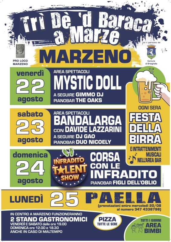 Trì dè d baraca a Marzè