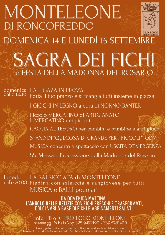 Sagra dei Fichi e Festa Madonna del Rosario