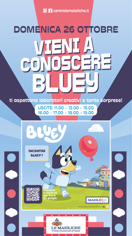 Un giornata con Bluey a le Maioliche