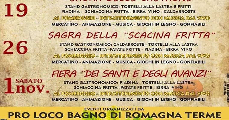 Sagre d'Ottobre: Sagra della Scacina Fritta