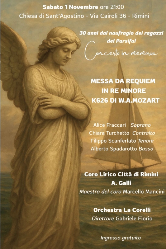 Concerto a 30 anni dal naufragio dei ragazzi del Parsifal