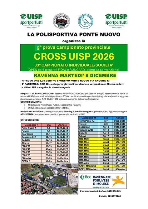 6° prova di campionato cross 2026