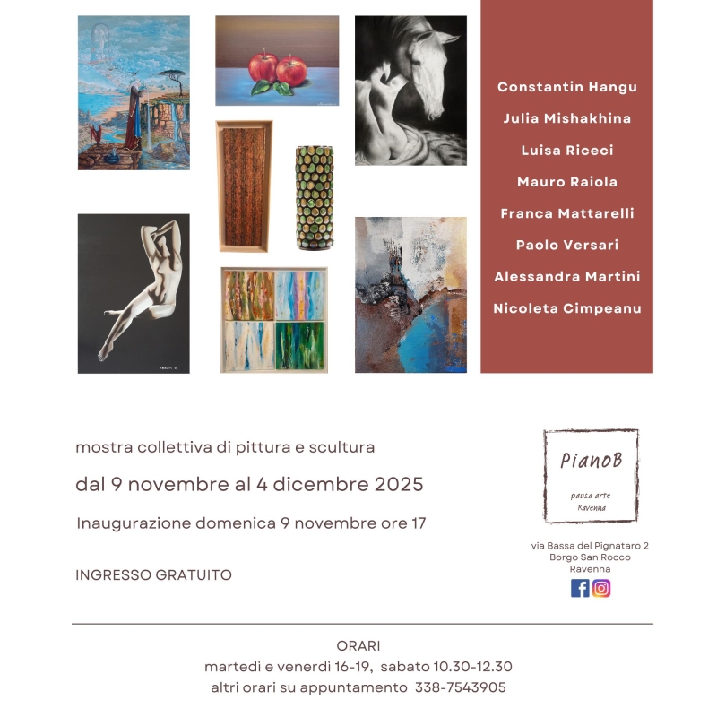 Inaugurazione MOSTRA COLLETTIVA PianoB pausa arte Ravenna