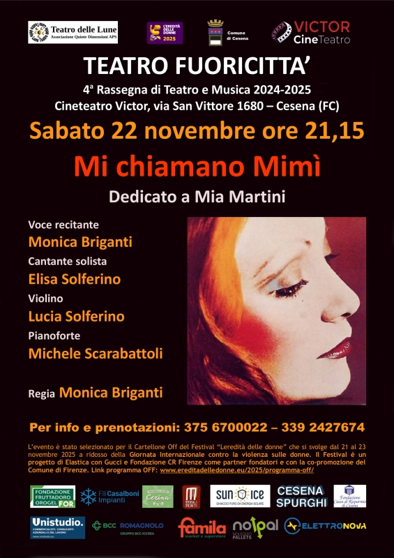 Mi chiamano Mimì, dedicato a Mia Martini