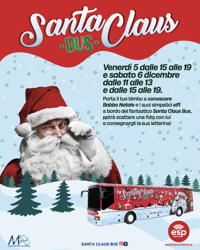 Santa Claus Bus al Centro Commerciale ESP