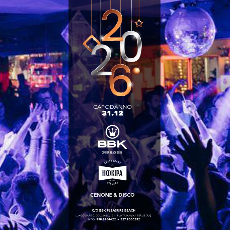 CAPODANNO 2026 BBK&HOOKIPA