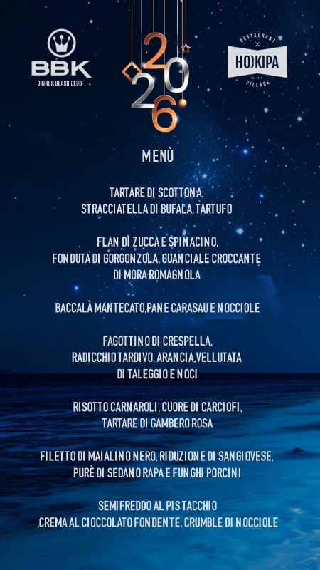 CAPODANNO 2026 BBK&HOOKIPA