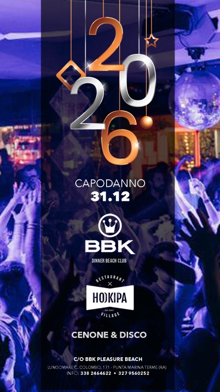 CAPODANNO 2026 BBK&HOOKIPA
