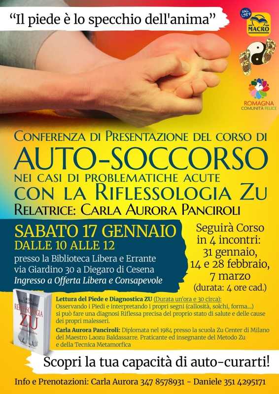 Corso di auto-soccorso con la Riflessologia Zu