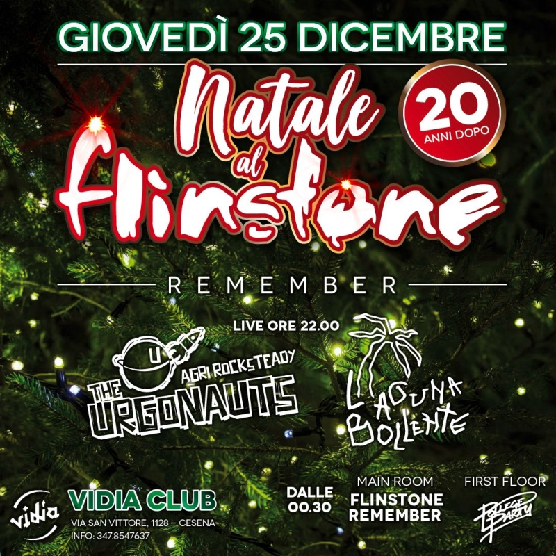 NATALE AL FLINSTONE CON THE URGONAUTS + LAGUNA BOLLENTE