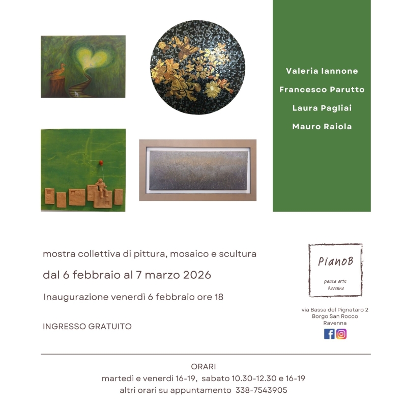 Inaugurazione mostra di pittura, scultura, mosaico