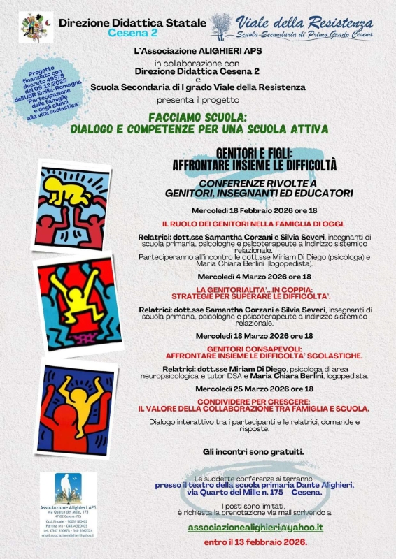 Facciamo scuola: Ciclo di conferenze sulla genitorialità e il rapporto scuola-famiglia