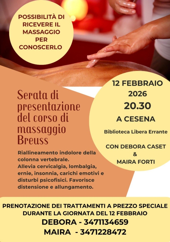 CORSO DI MASSAGGIO BREUSS